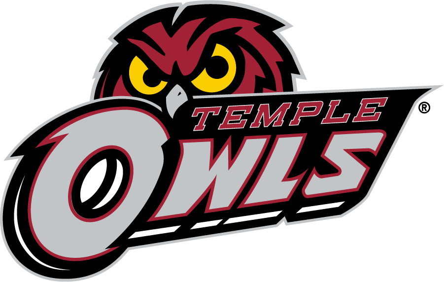 Temple Owls 2017-2020 Alternate Logo v2 iron on transfers for T-shirts